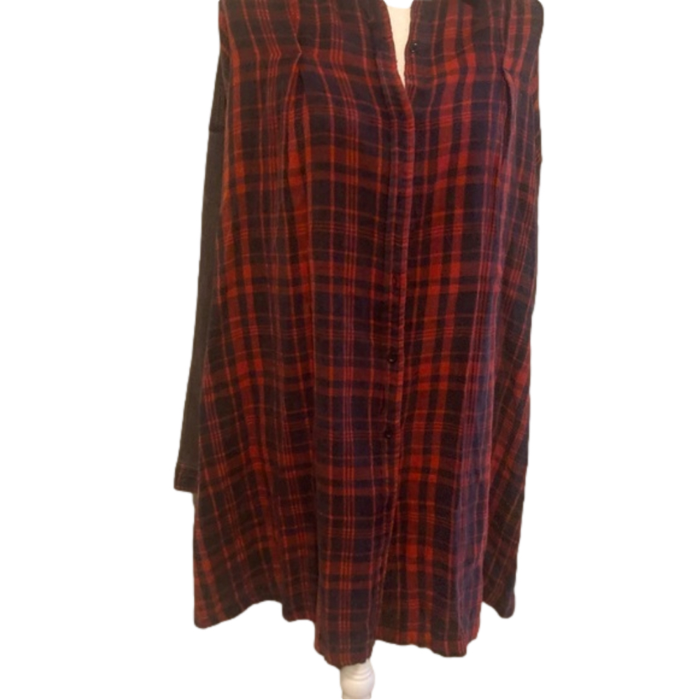 NWT PAPER CRANE FLANNEL SHIRT DRESS